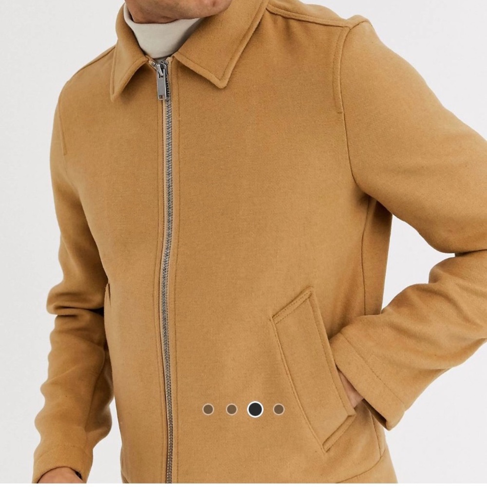 ASOS Design Wool mix Harrington jacket